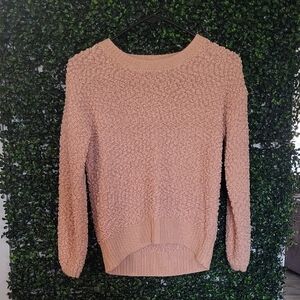 Elegant Blush Textured Sweater